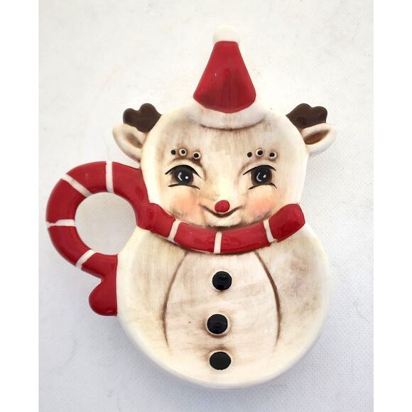 HOLIDAY REINDEER-SPOON/TEA BAG HOLDER-Transpac-Johanna Parker-Embossed-Holiday - Picture 6 of 10